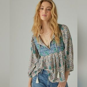 Lucky Brand Peasant Top